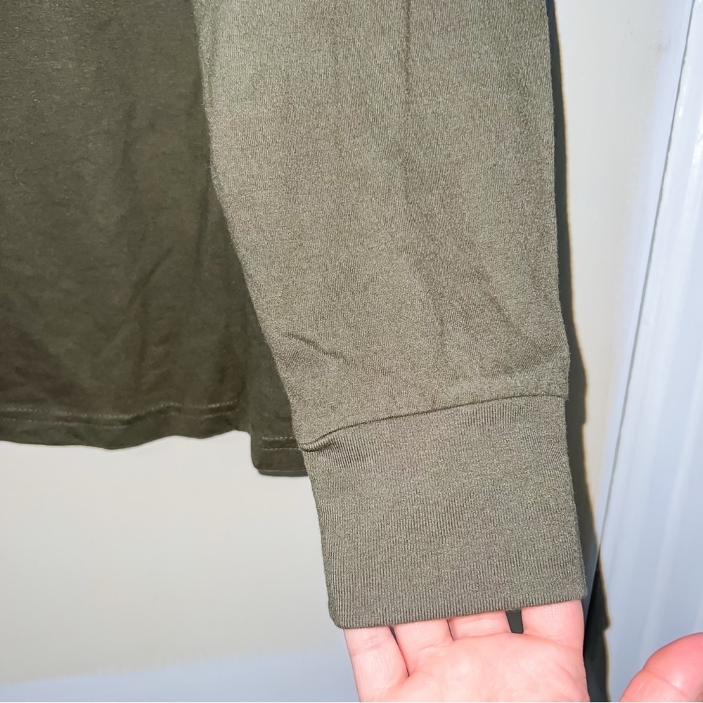 Old Navy Mens Soft-Washed Long Sleeve Rotation T-Shirt - Olive Green, Size L - Picture 7 of 9